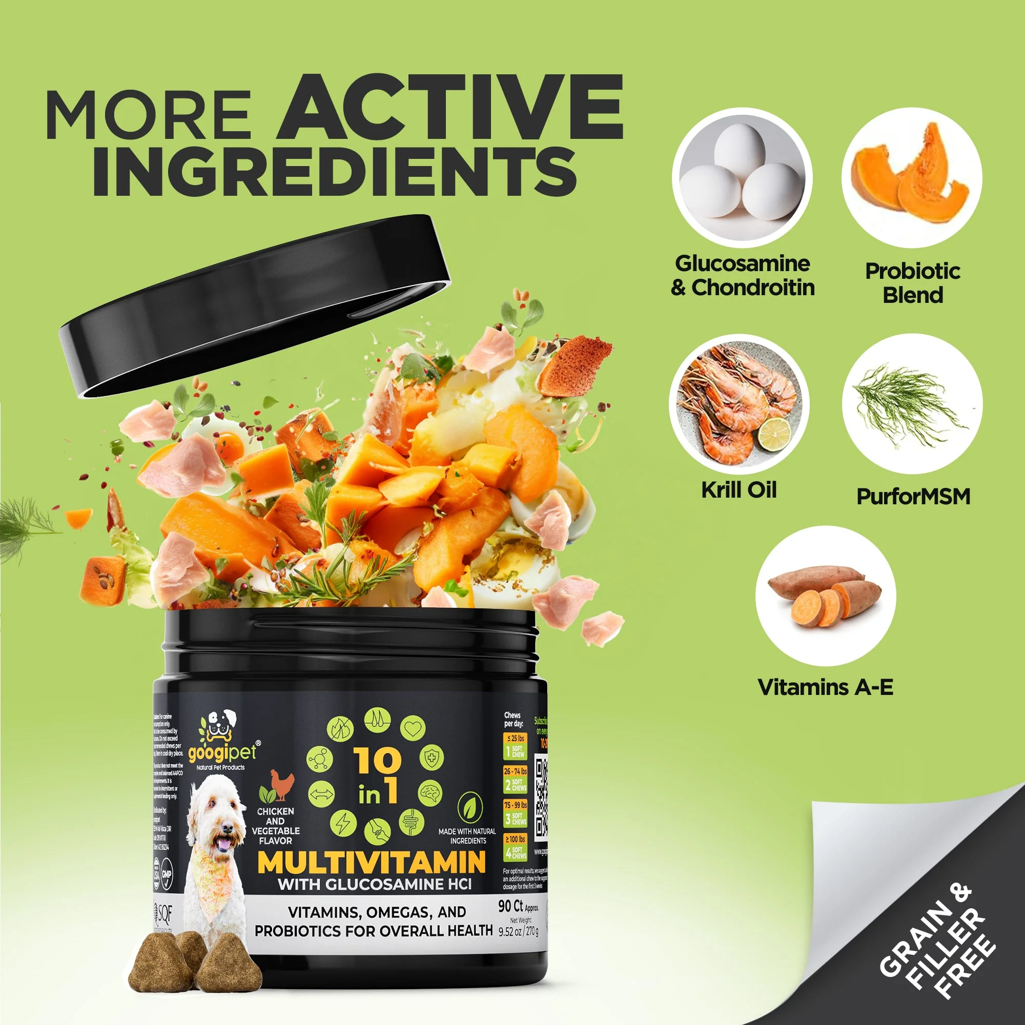 10 in 1 Multivitamin Chews for Dogs (Chicken Flavor) - Image 4