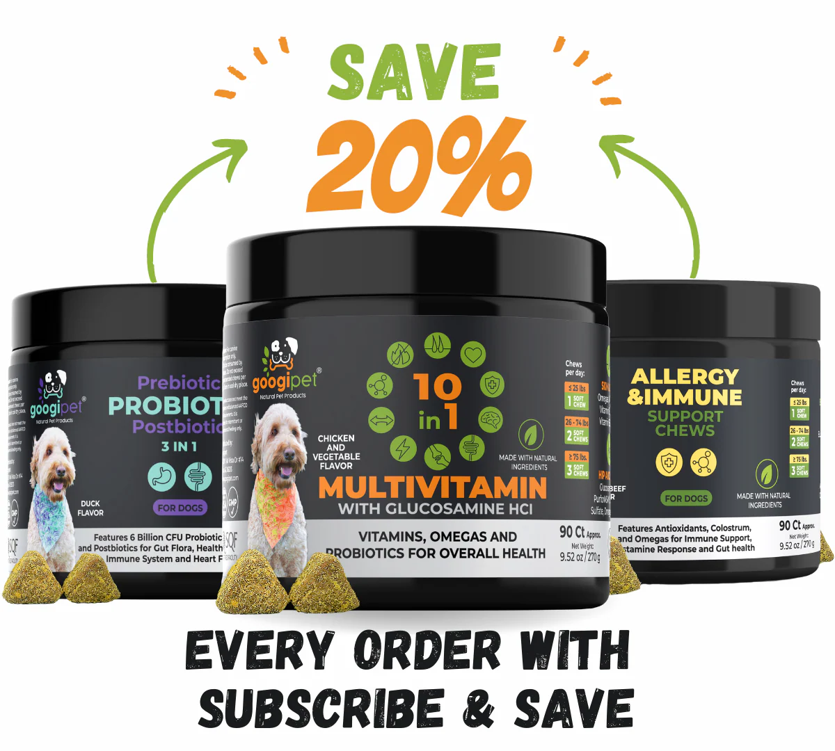 10 in 1 Multivitamin Chews for Dogs (Chicken Flavor) - Image 8