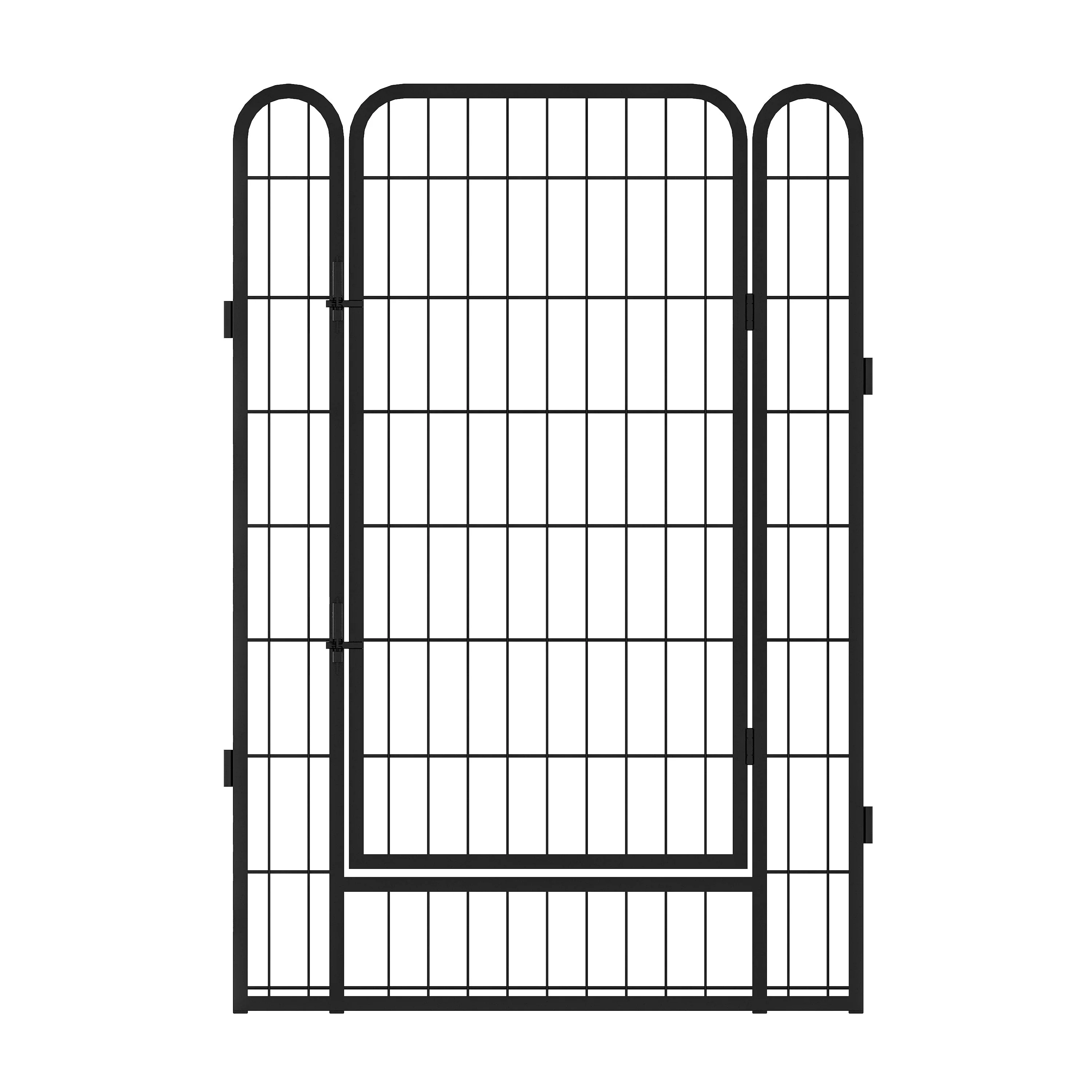 16 Panels Heavy-Duty Metal Playpen with Door, 39.37' H Dog Fence Pet Exercise Pen for Outdoor, Indoor - Image 13