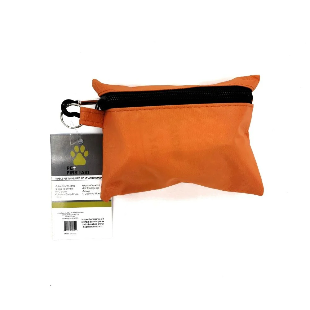 19-Piece Pet Travel First Aid Kit with Carabiner - Compact Emergency Care for Adventurous Pets - Image 4