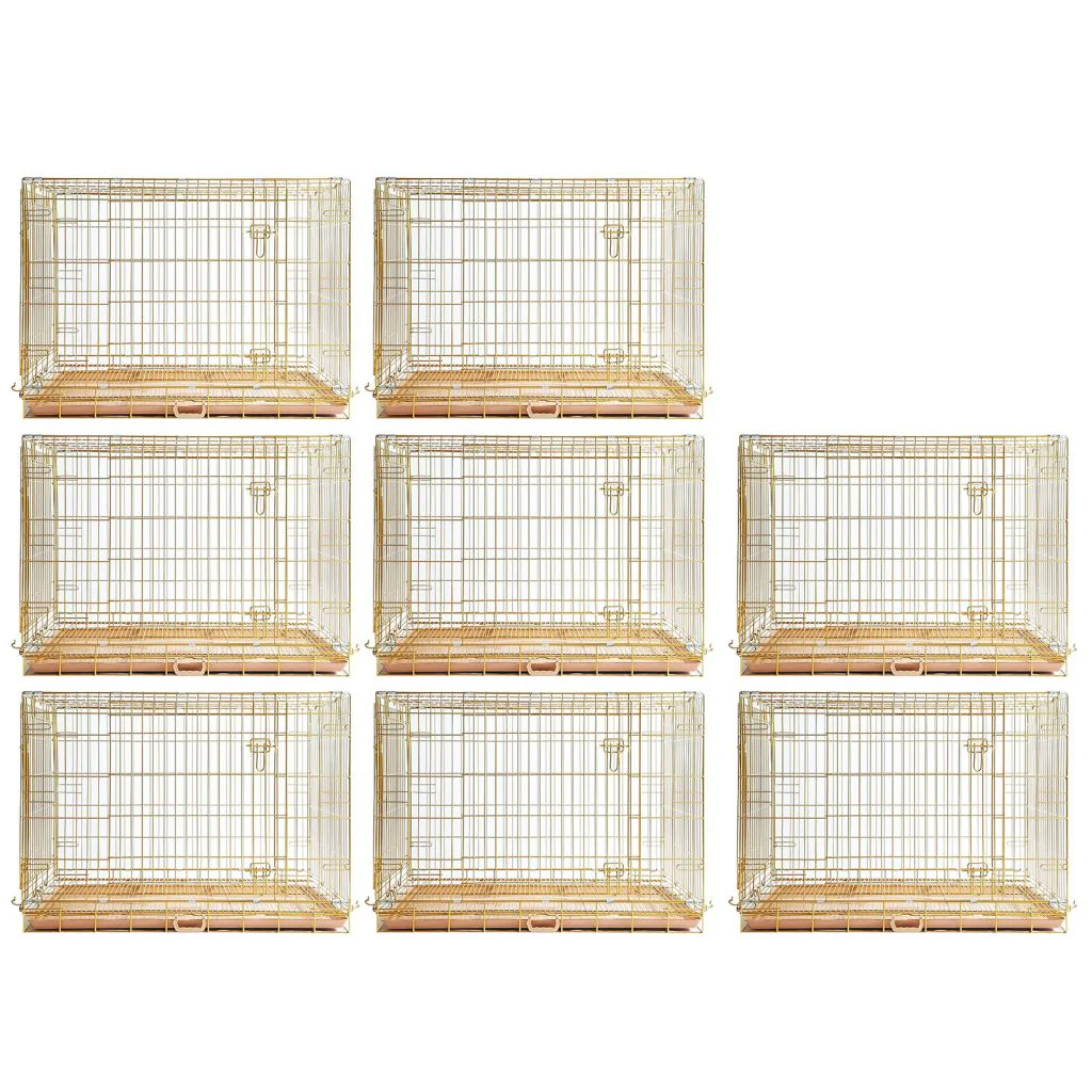24-42" Collapsible Copper Gold Dog Crate GLD24-42 - Image 35
