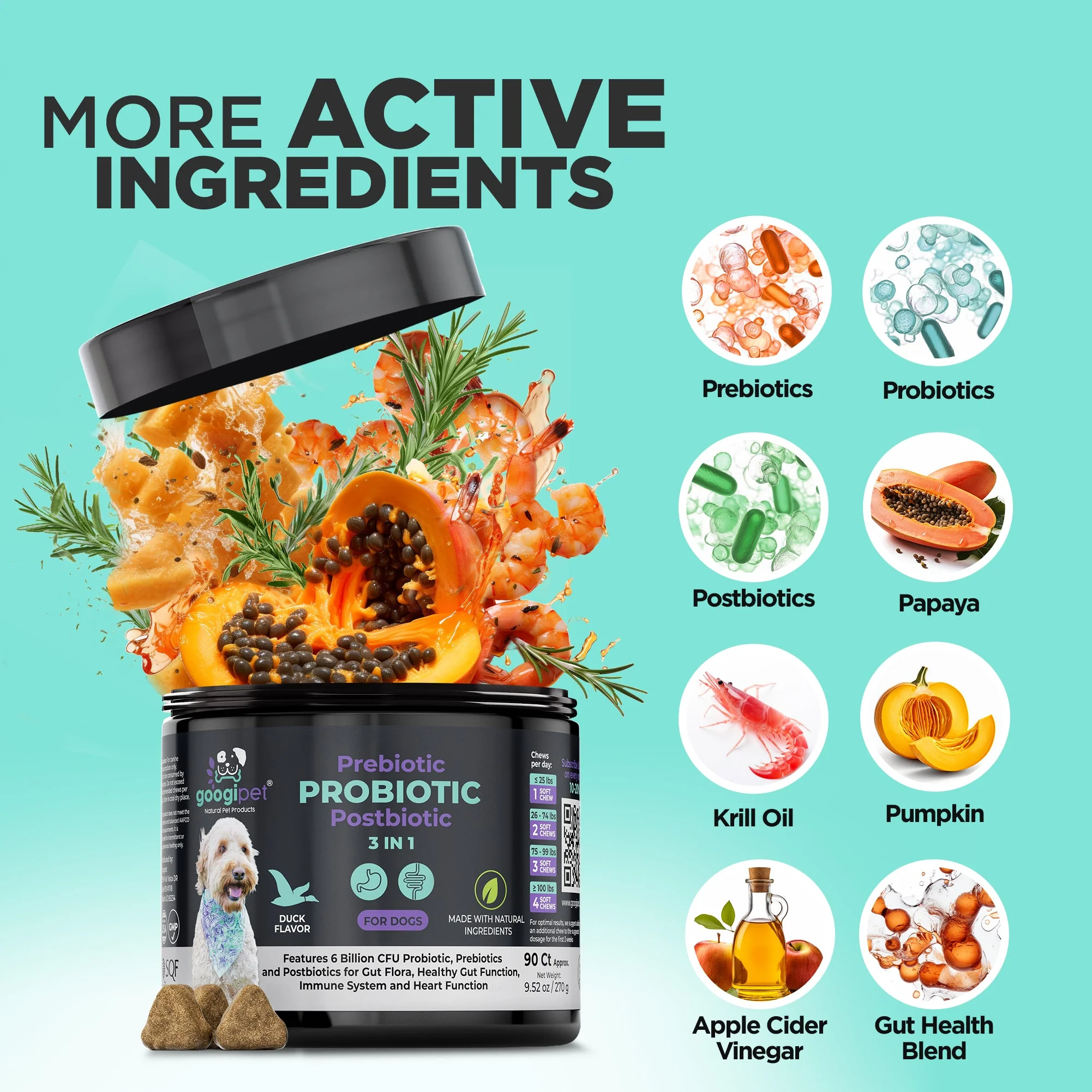 3 in 1 Probiotic Chews for Dogs - Image 4