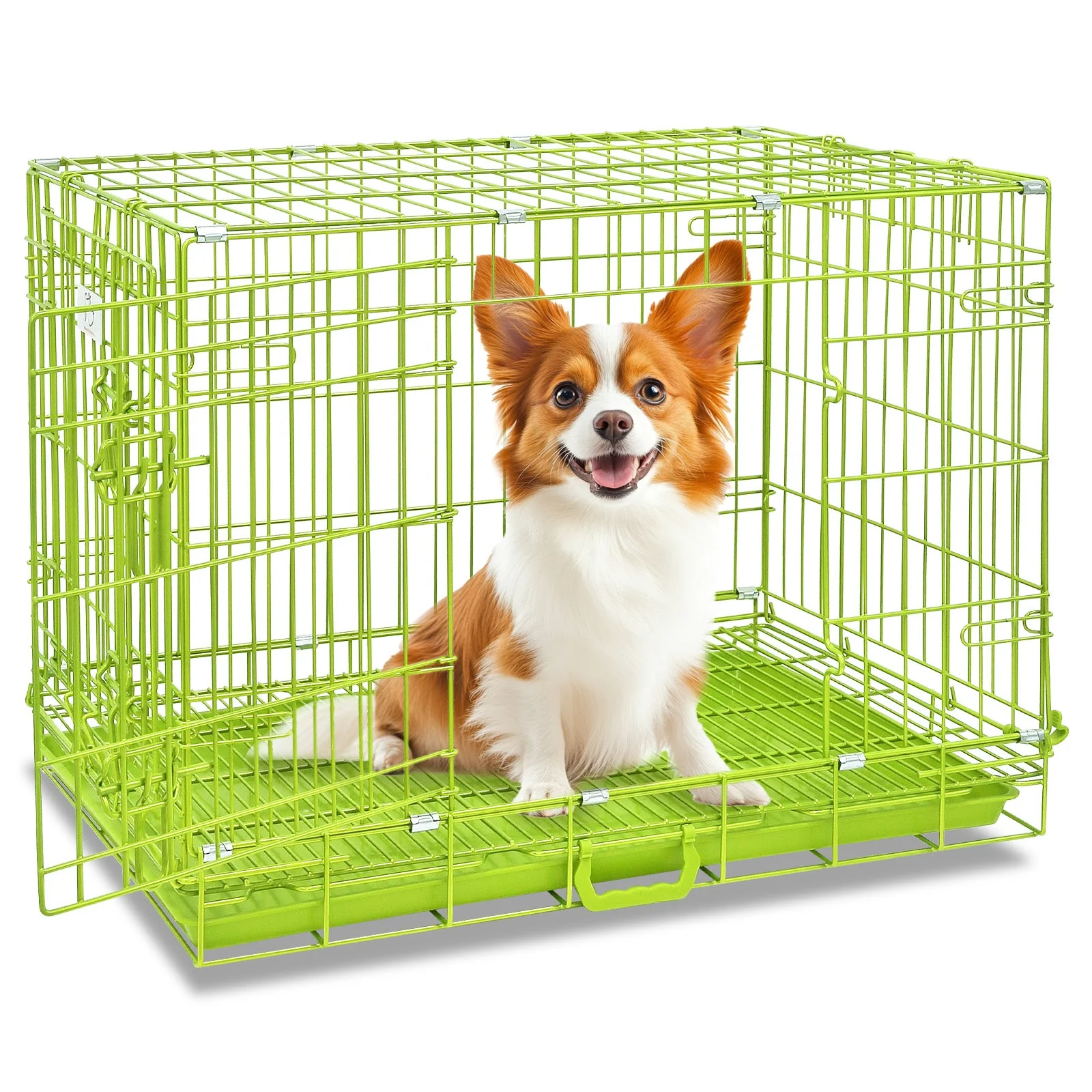 30" Collapsible Green Dog Crate GRN30 - Image 11