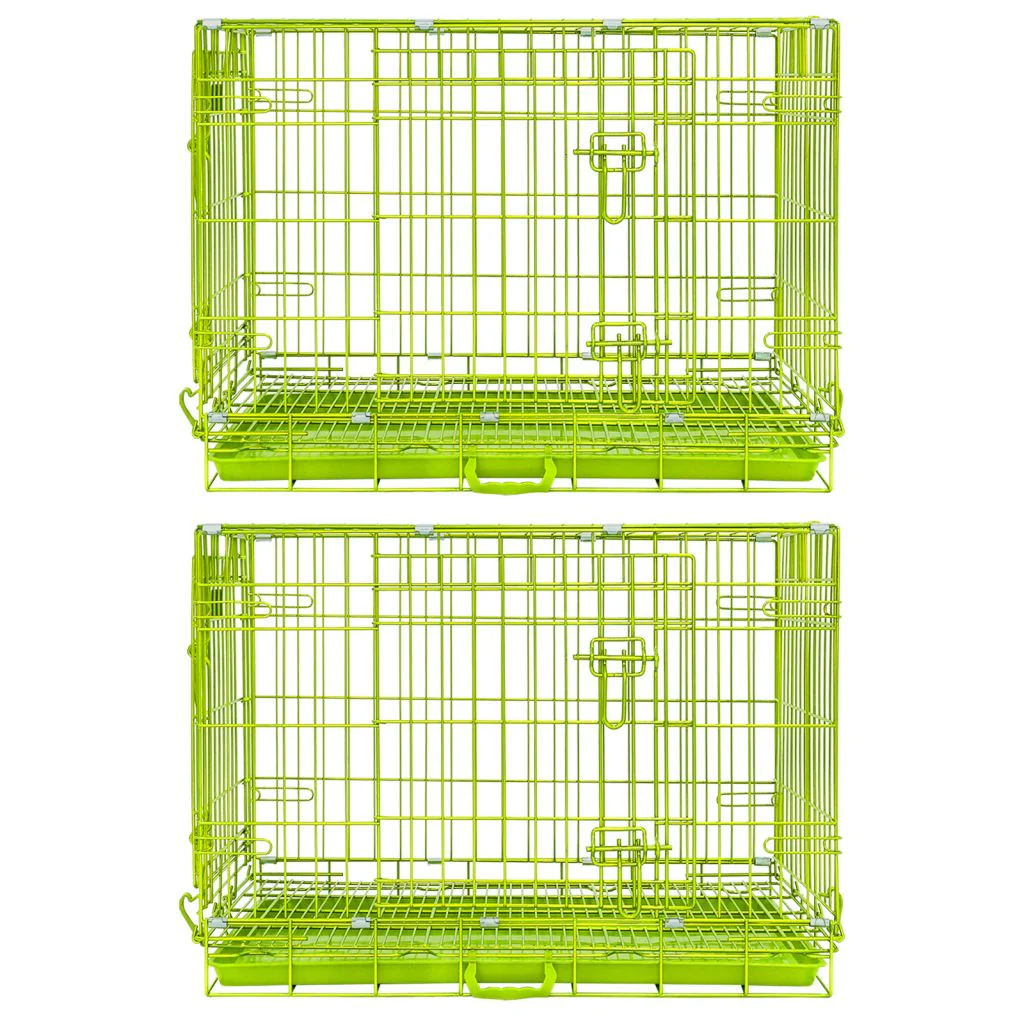 30" Collapsible Green Dog Crate GRN30 - Image 12
