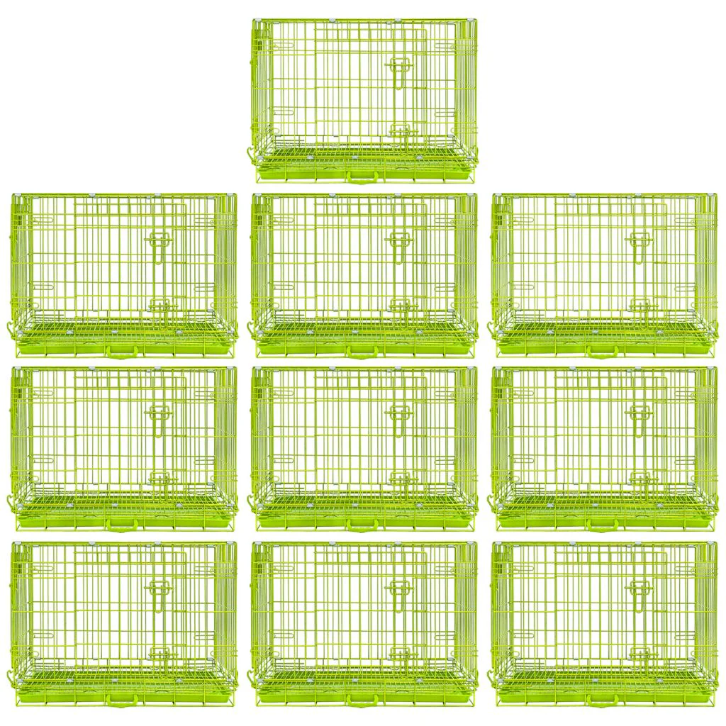 30" Collapsible Green Dog Crate GRN30 - Image 17