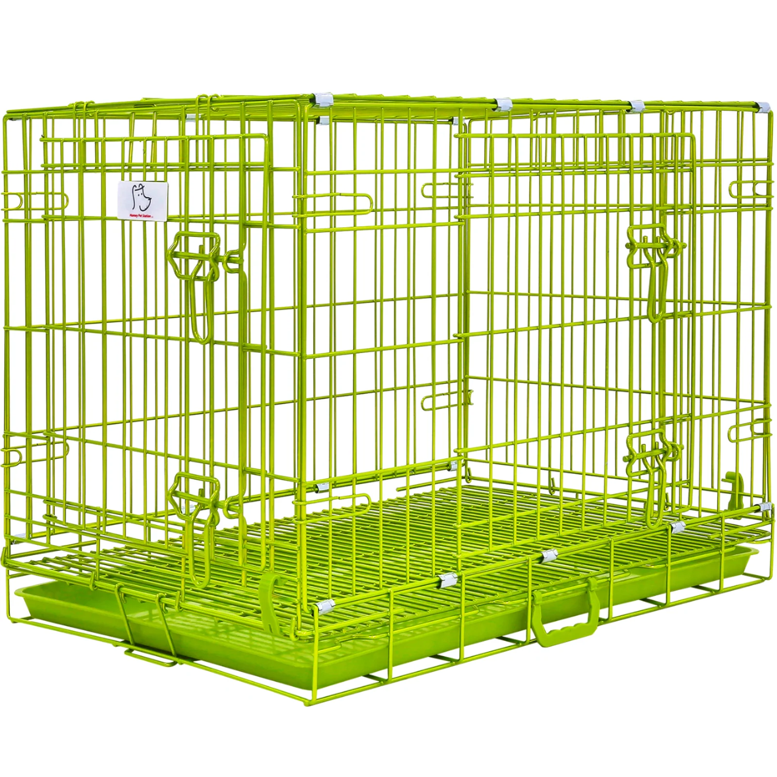 30" Collapsible Green Dog Crate GRN30 - Image 2