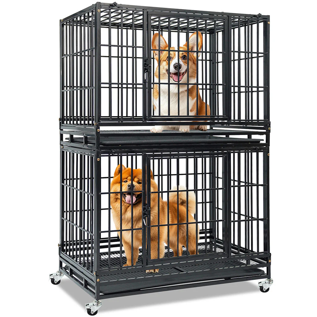 37" Stackable Heavy Duty Dog Kennel 371D04 - Image 10