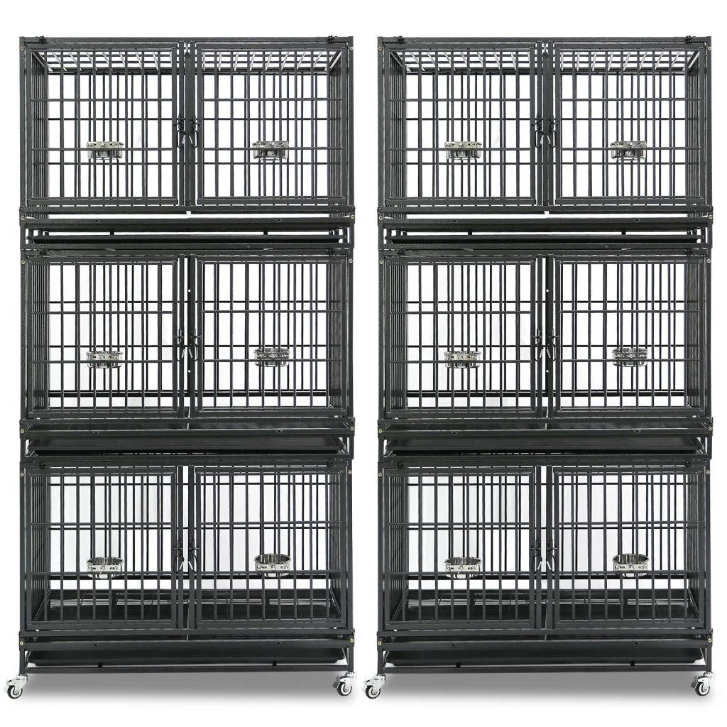 42" Stackable Dog Crate with Divider 43T (Standard Height) - Image 10