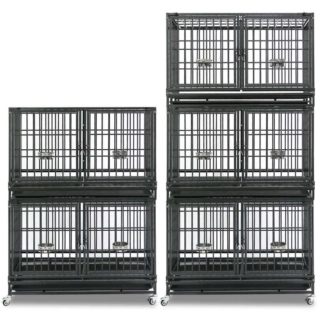 42" Stackable Dog Crate with Divider 43T (Standard Height) - Image 13