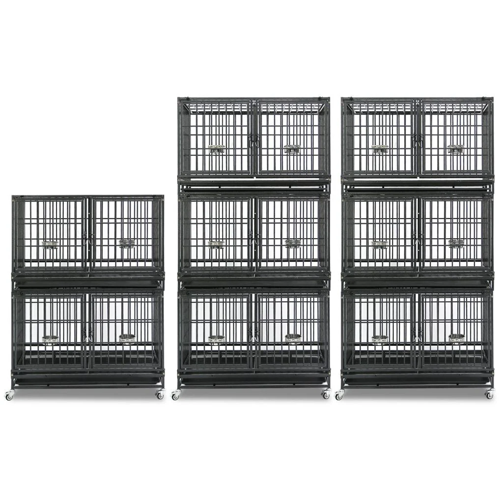 42" Stackable Dog Crate with Divider 43T (Standard Height) - Image 15