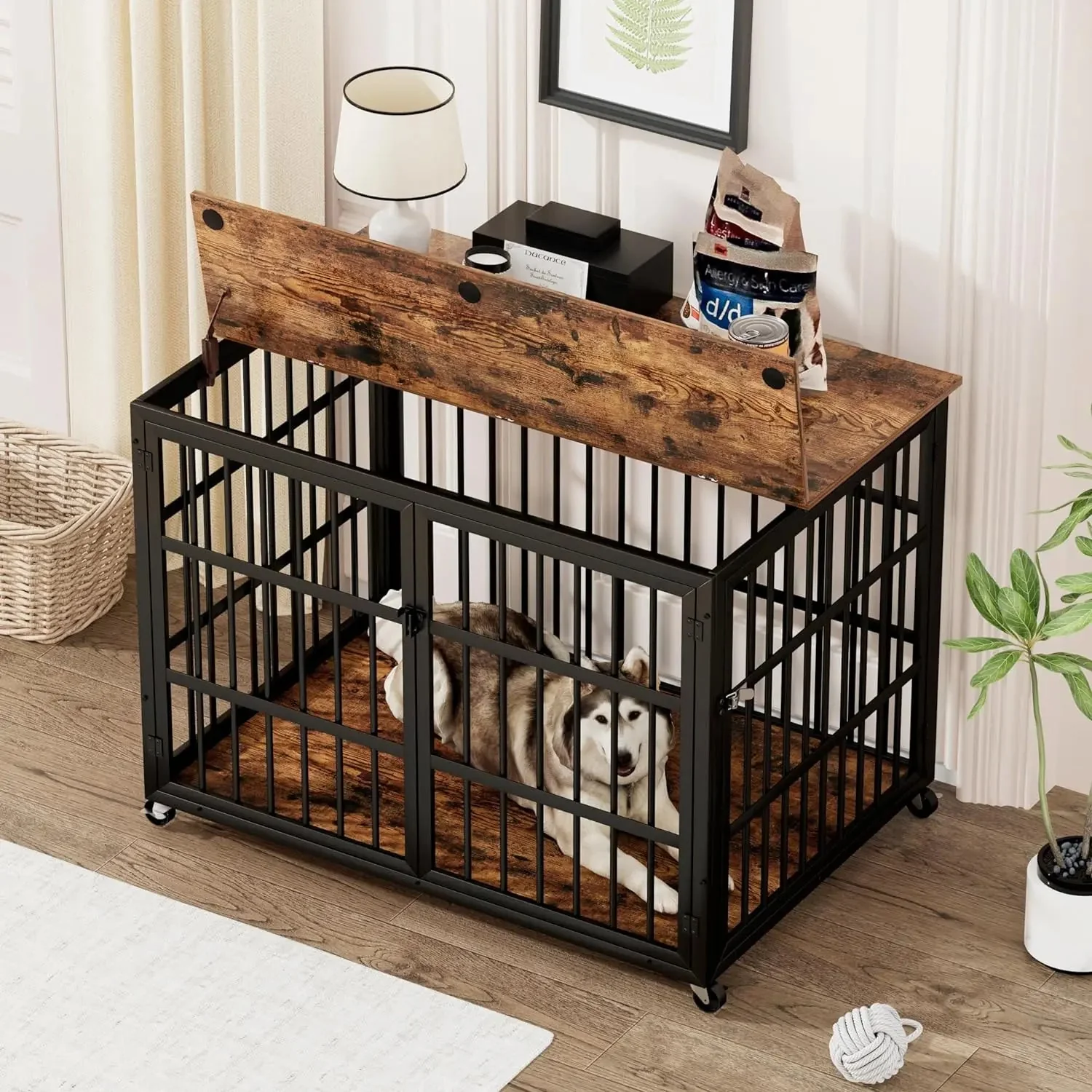 43.3" Rowan Large Dog Crates Furniture - Image 2