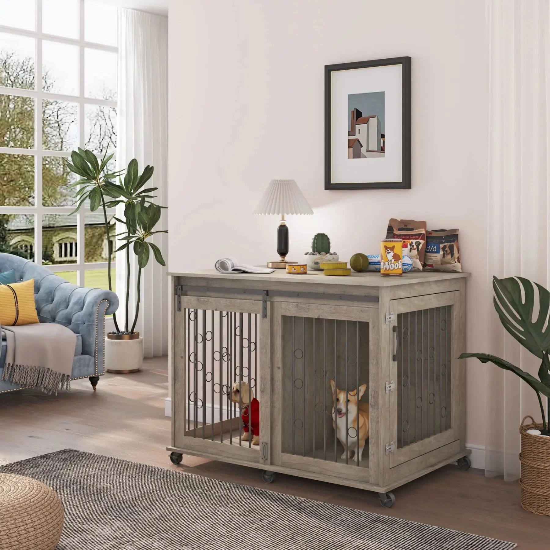 43.7" Hana Large Dog Crates Furniture - Image 5