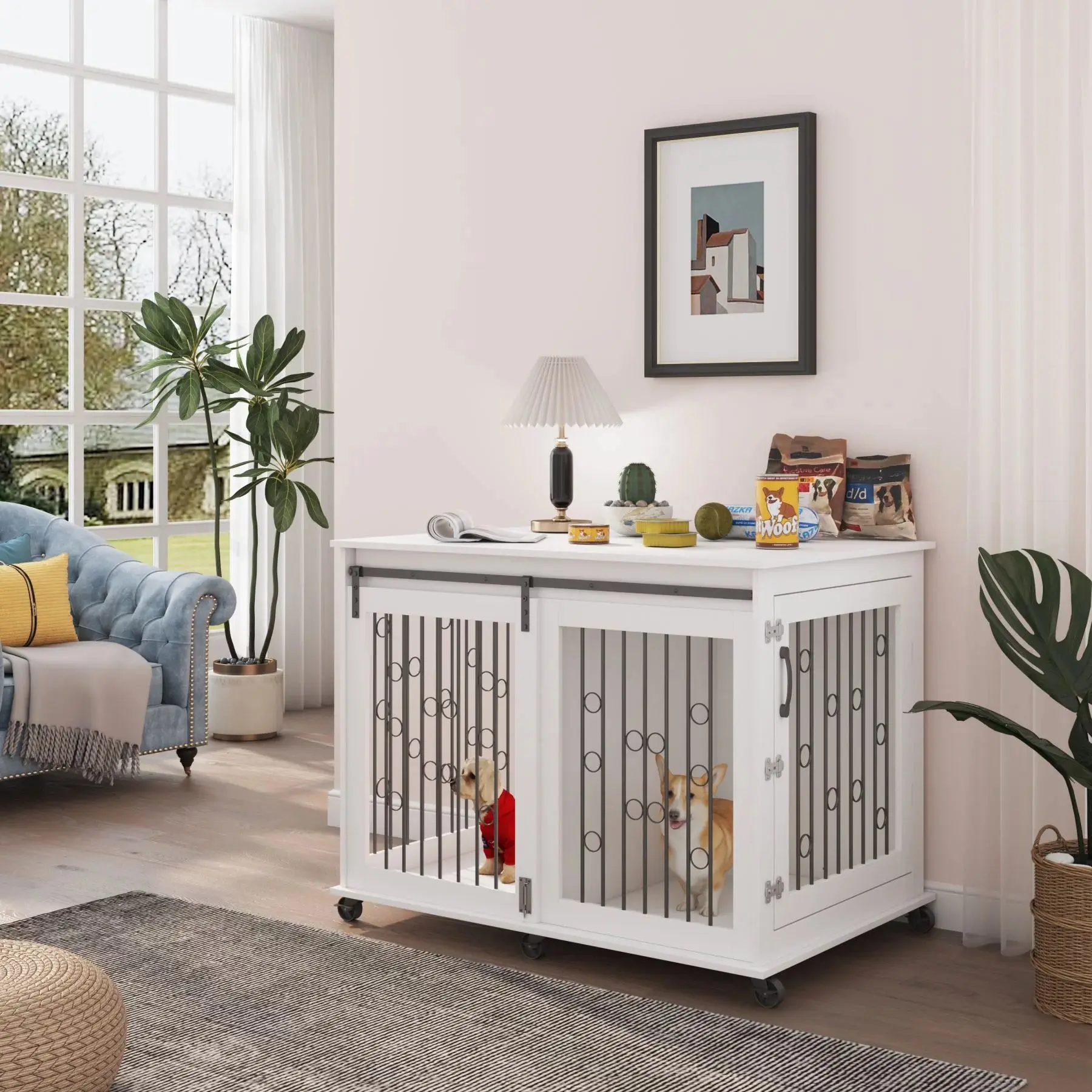 43.7" Hana Large Dog Crates Furniture - Image 6