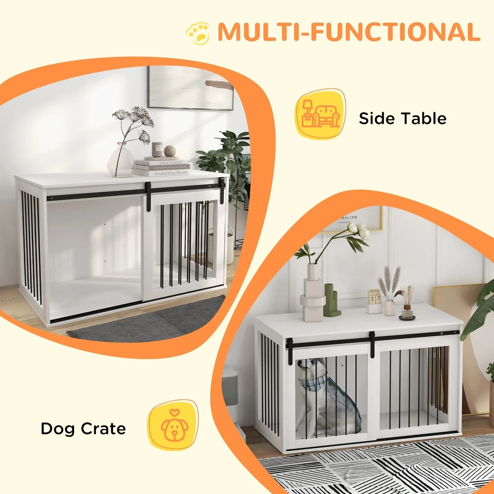 46.5" Elliot Large Dog Crate Furniture - Image 4