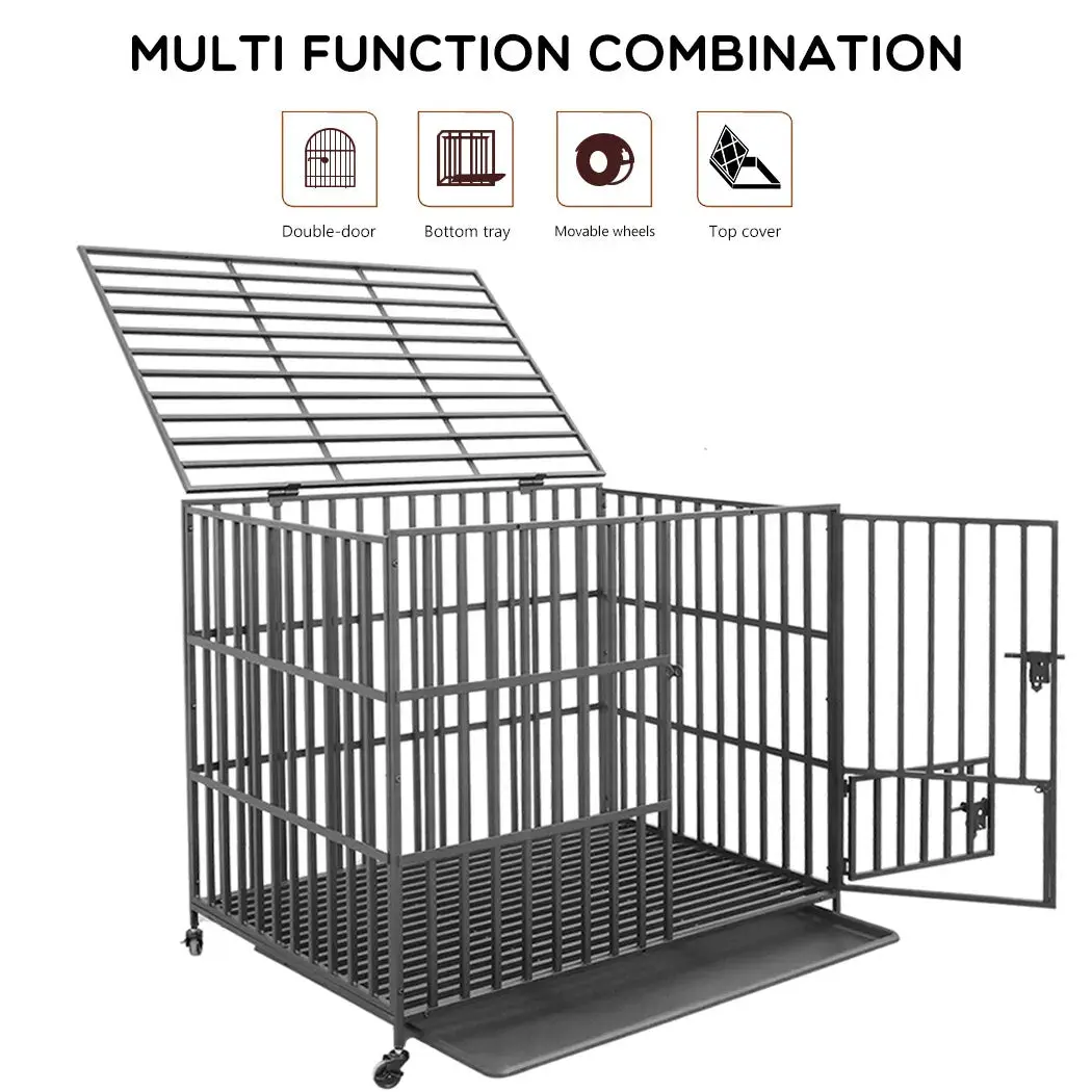 46" Extra Tall & Large Heavy Duty Dog Crate - Image 5