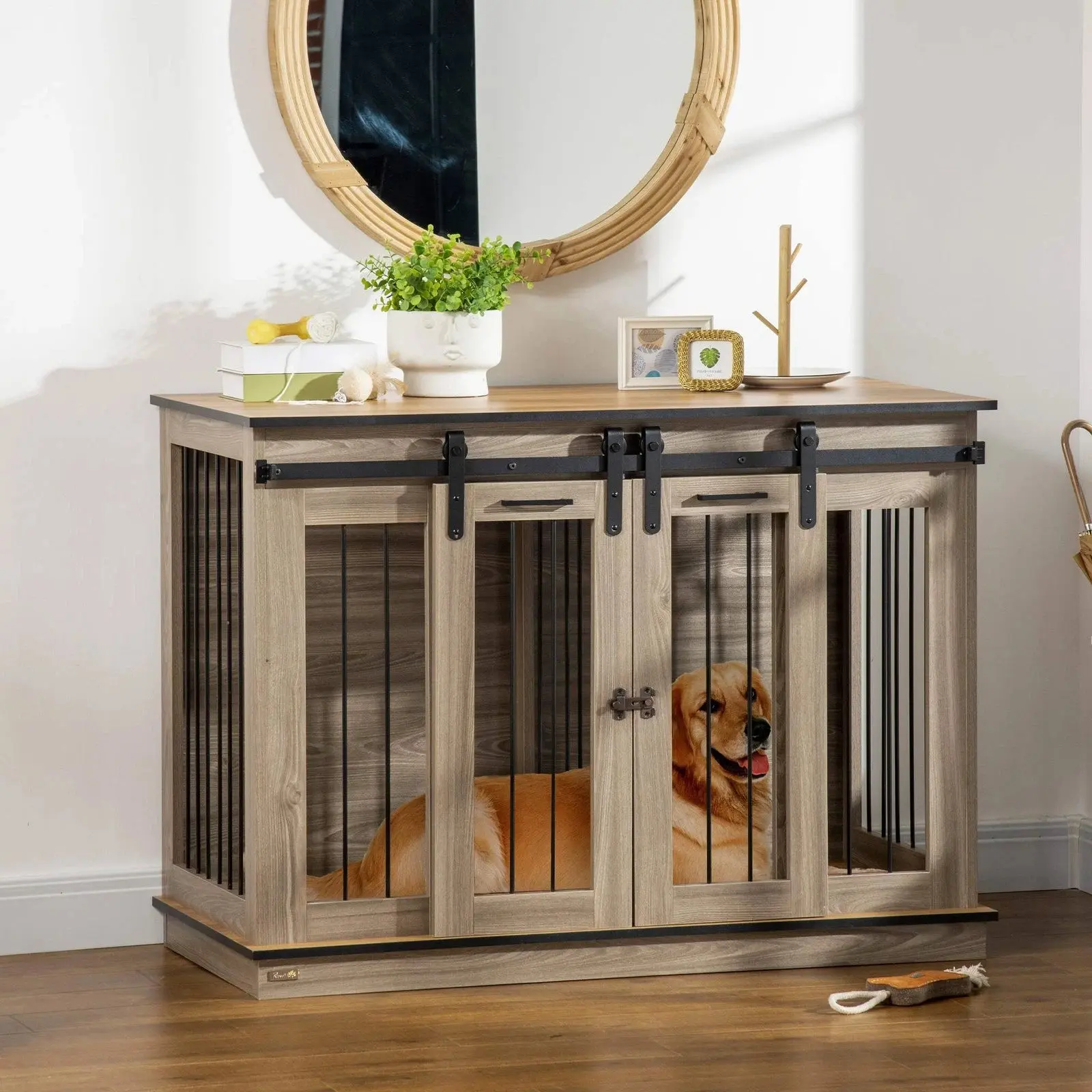 47.2" Conner Large Dog Crate Furniture - Image 8