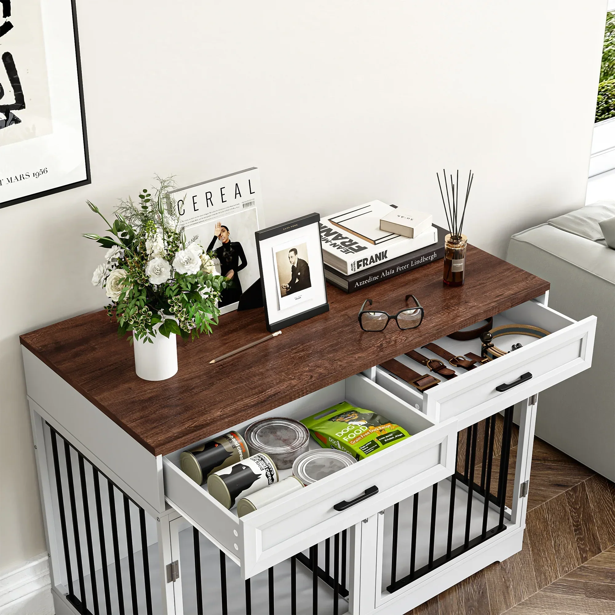 47.2" Dean Large Dog Crates Furniture - Image 2
