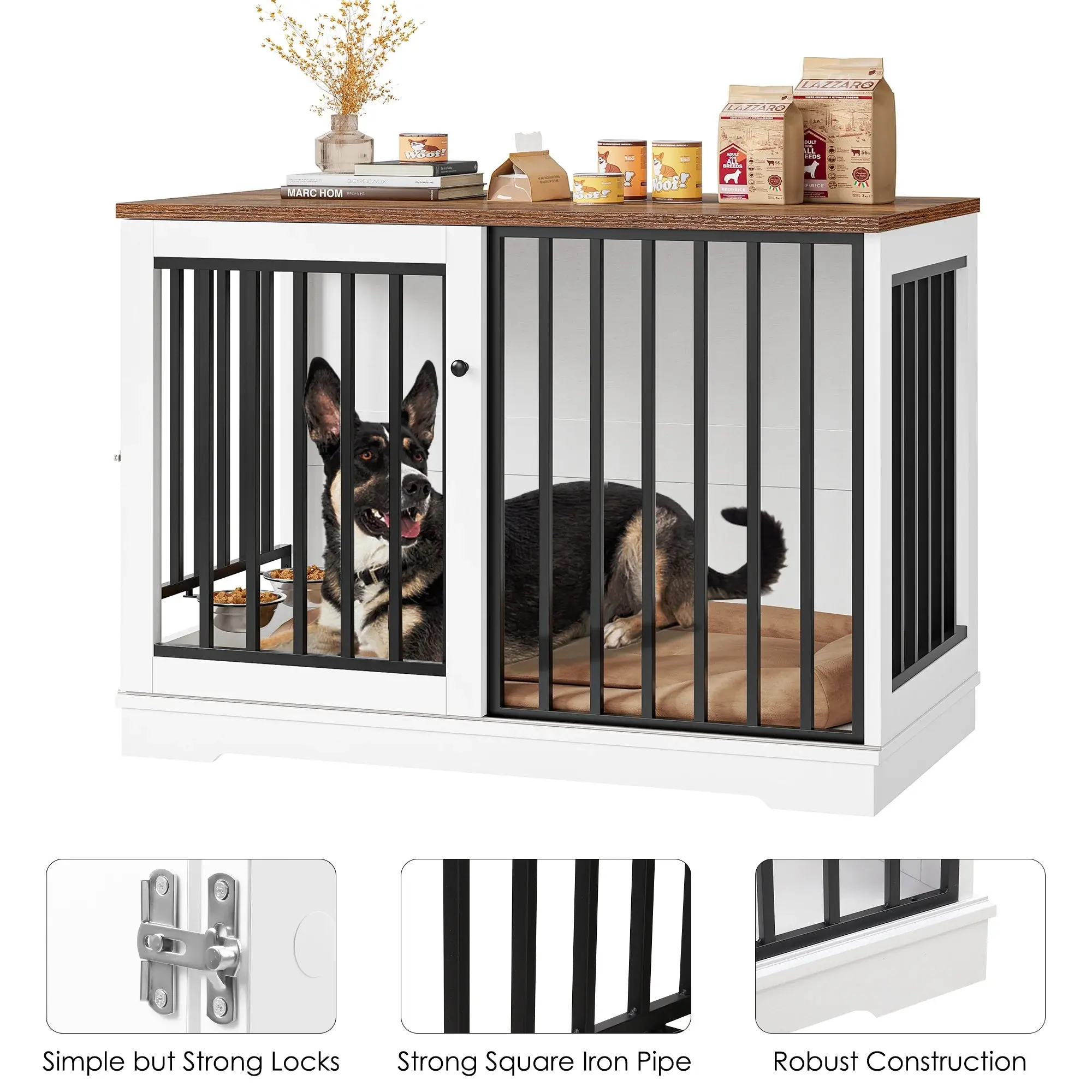 47.2" Diaz Large Dog Crates Furniture - Image 4
