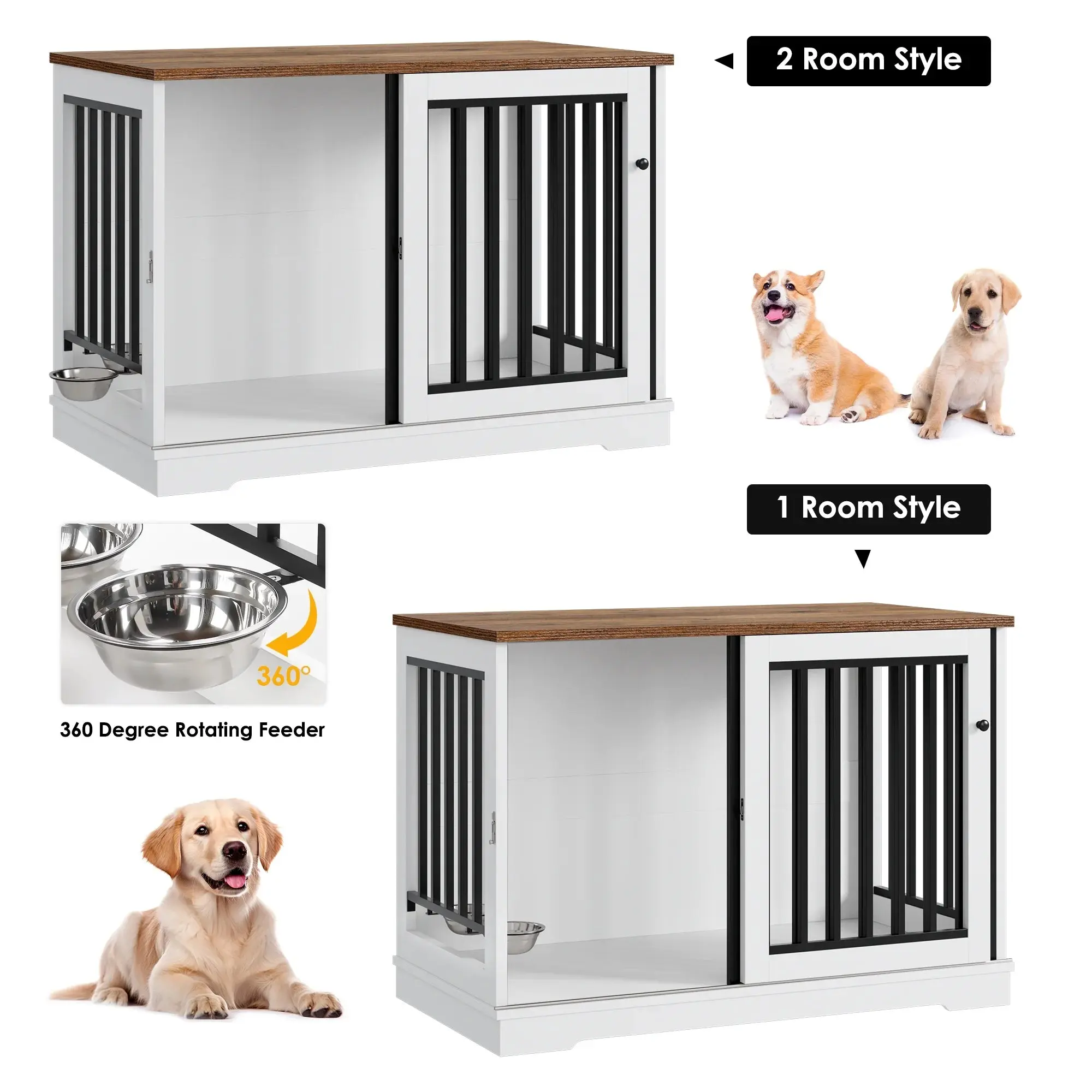 47.2" Diaz Large Dog Crates Furniture - Image 6