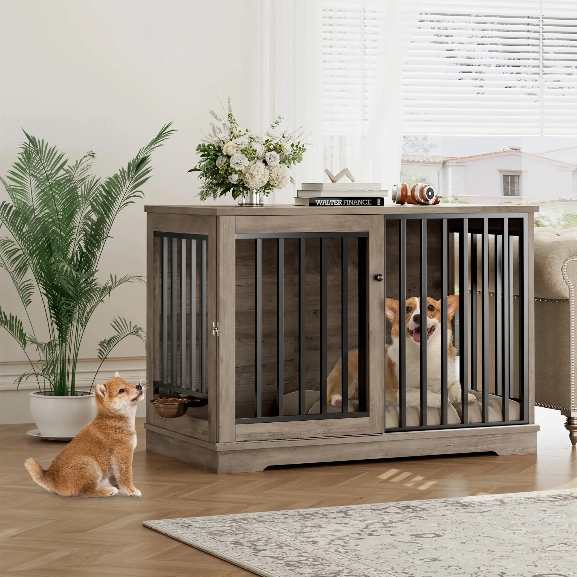 47.2" Diaz Large Dog Crates Furniture - Image 7