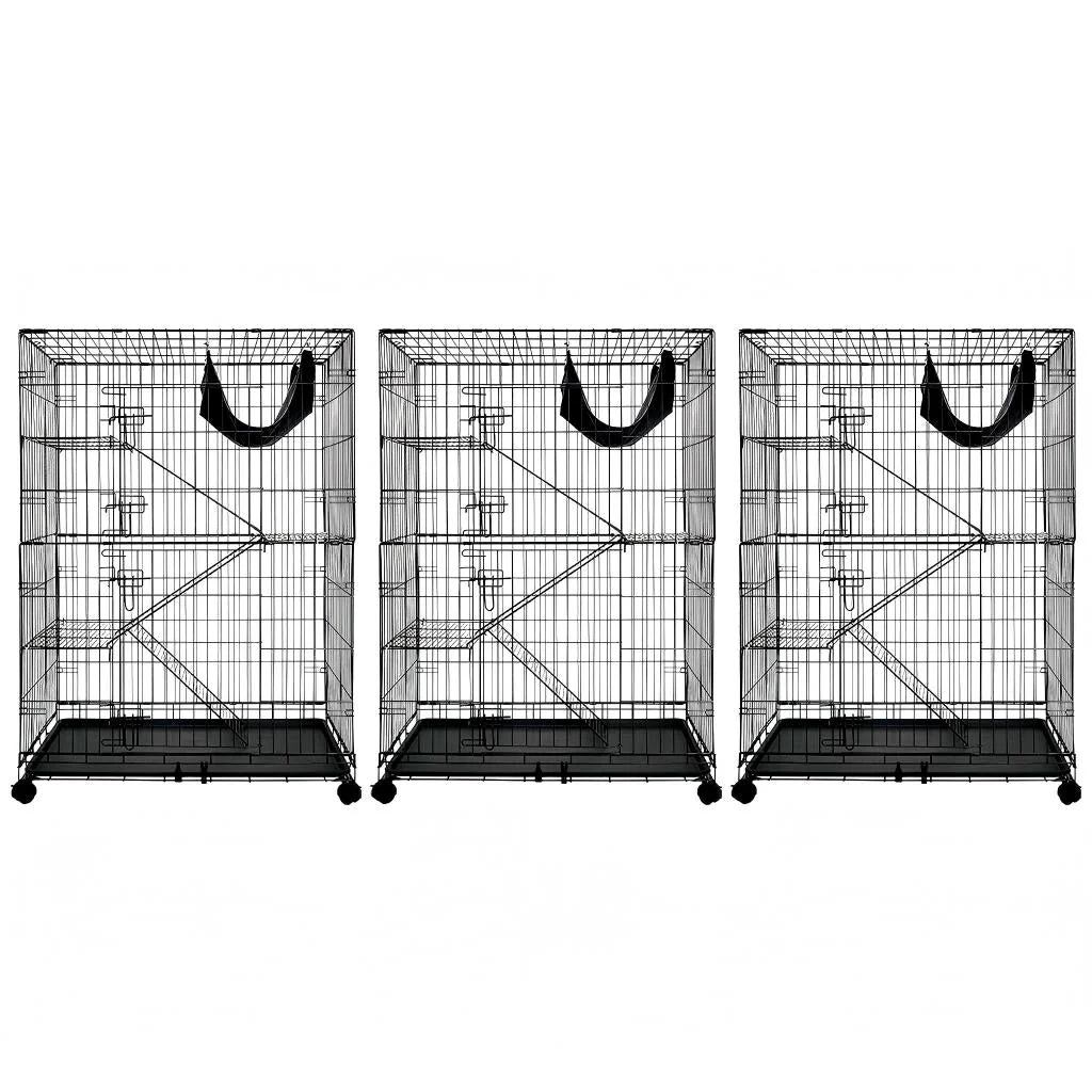 50 Inch 4-Tier Cat Cage C02 - Image 2