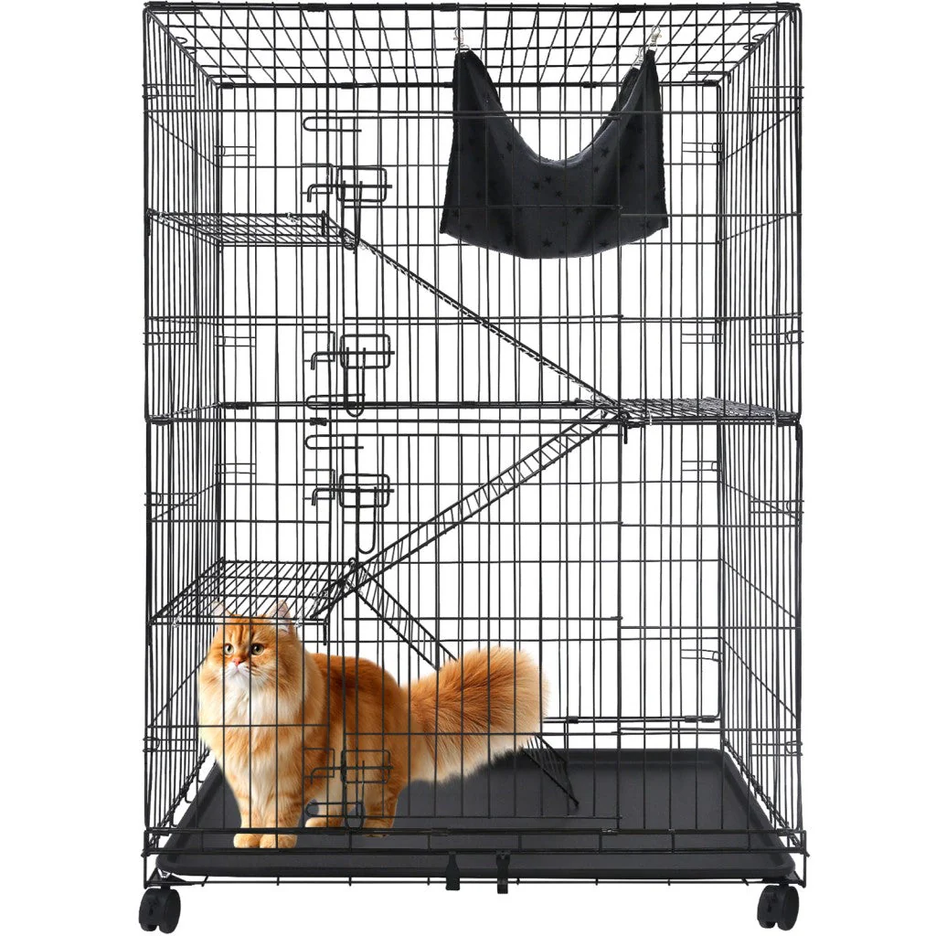 50 Inch 4-Tier Cat Cage C02 - Image 5