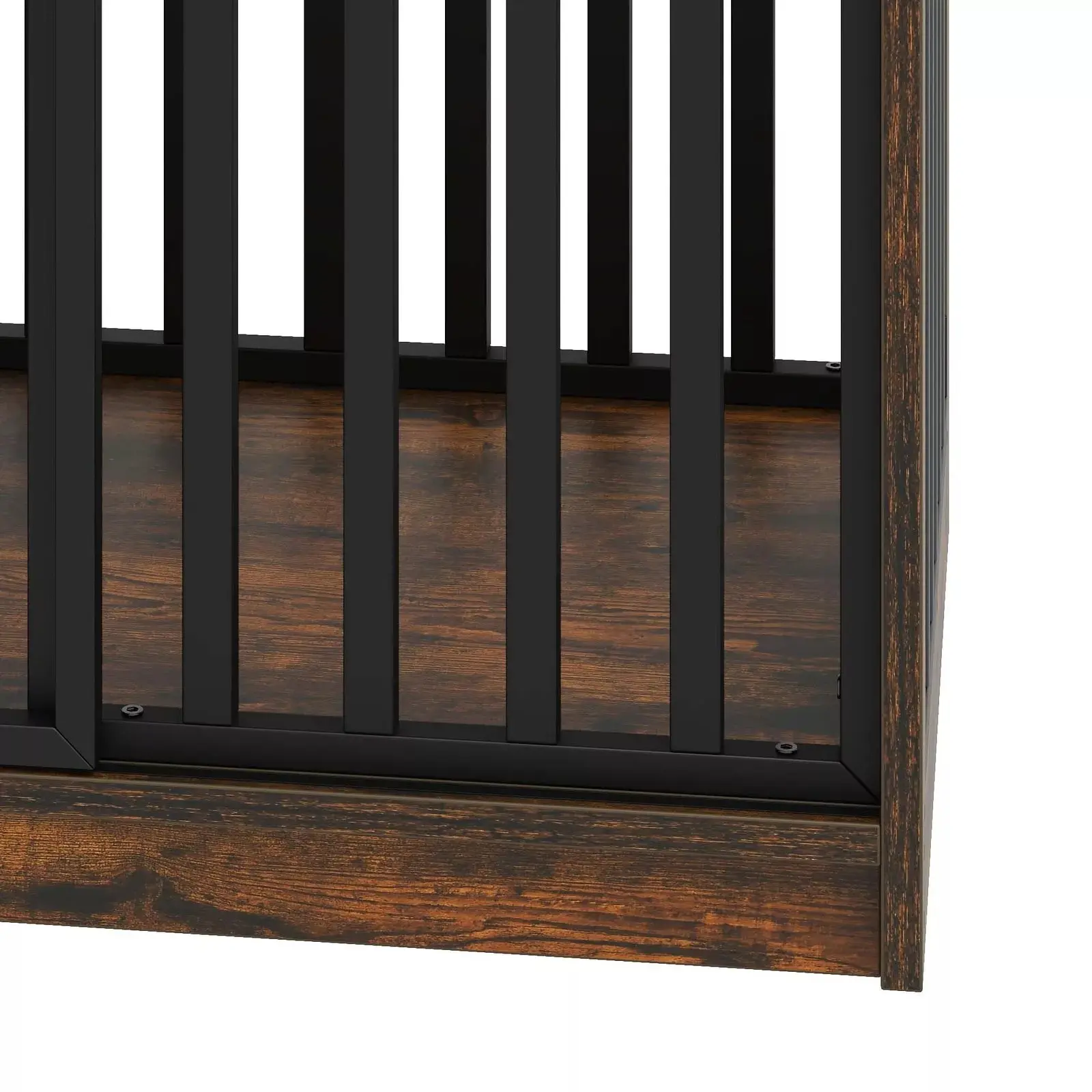 55.1" Drew Extra Large Dog Crates Furniture With Bowl - Image 6