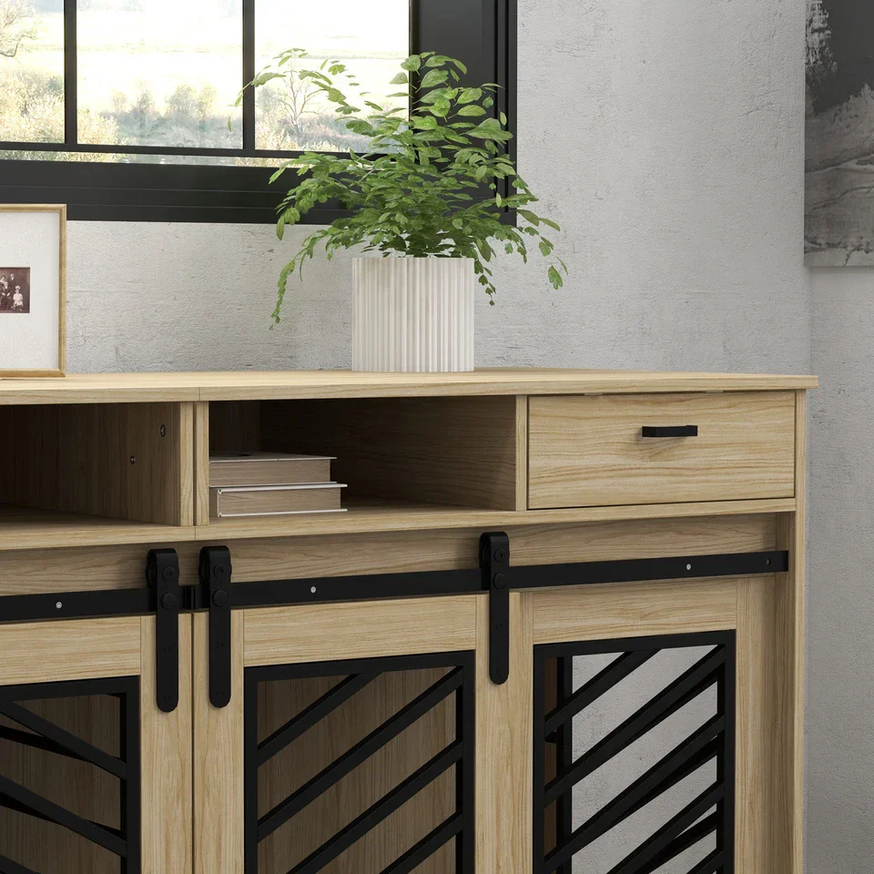 66.1" Connor Double Dog Crate Furniture For 2 Dogs - Image 3