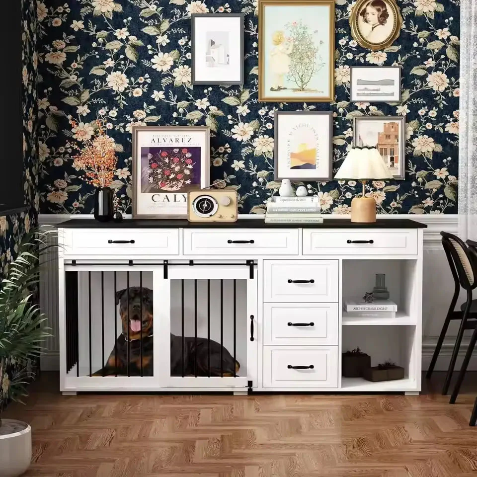 67" Ryan Large Dog Crate Furniture - Image 2