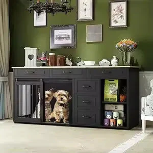 67" Ryan Large Dog Crate Furniture - Image 5