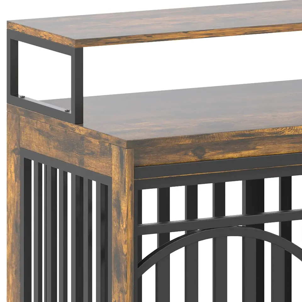 70.8" Donald Double Dog Crate Furniture For 2 Dogs - Image 6