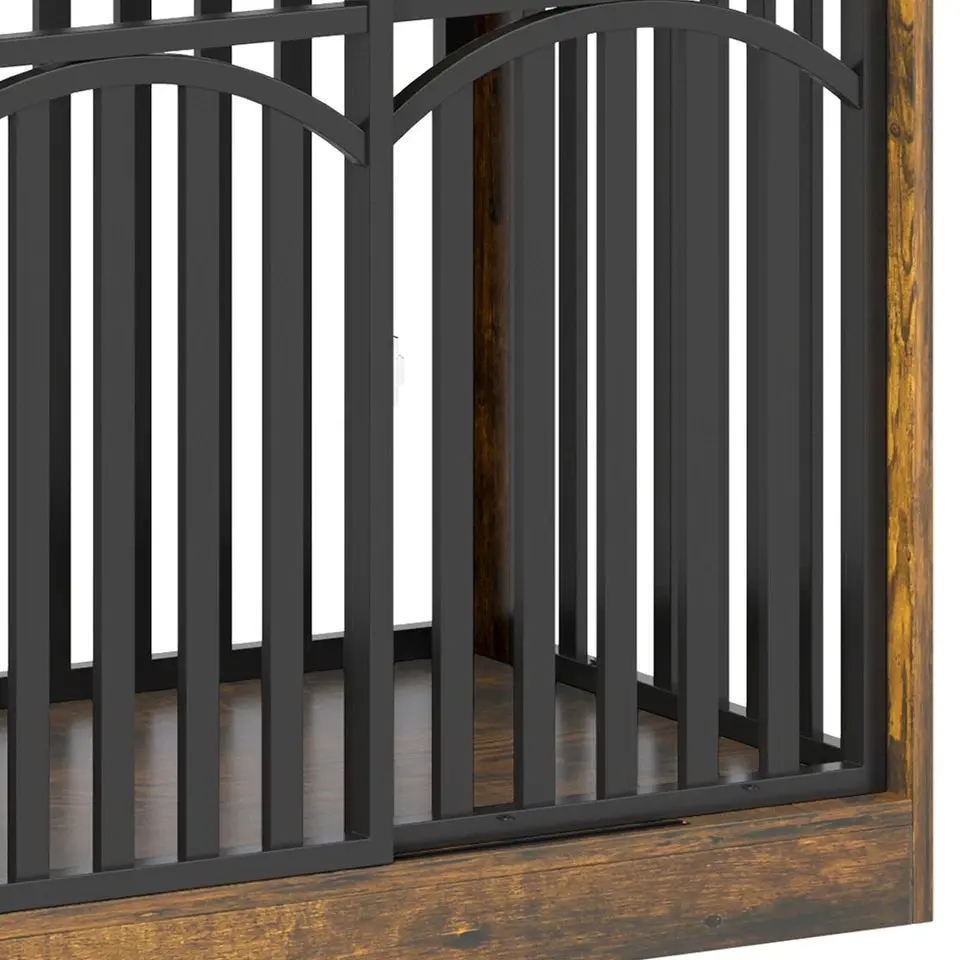 70.8" Donald Double Dog Crate Furniture For 2 Dogs - Image 7
