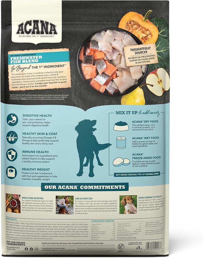 Acana Adult Grain Free Freshwater Fish Dog Food - Image 2