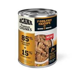 Acana Adult Grain Free Premium Chunks Poultry Wet Dog Food (12.8oz)