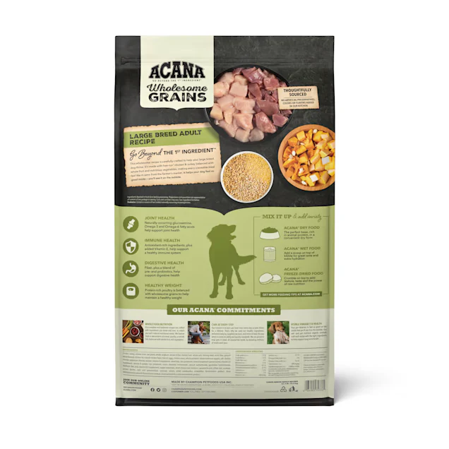 Acana Wholesome Grains Large Breed Dry Dog Food (22.5lb) - Image 2