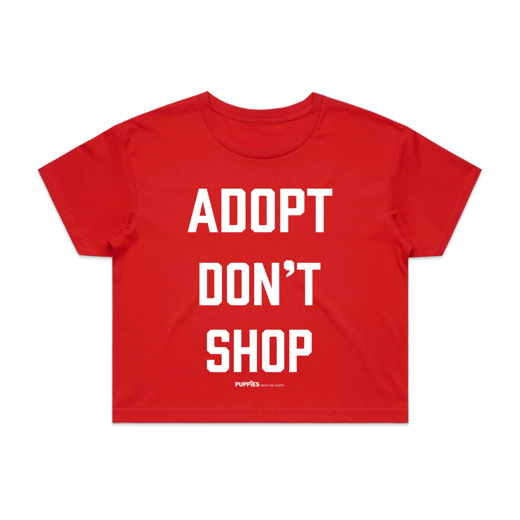 Adopt Don’t Shop | Dog Crop Top | Present For Dog Lover - Image 4