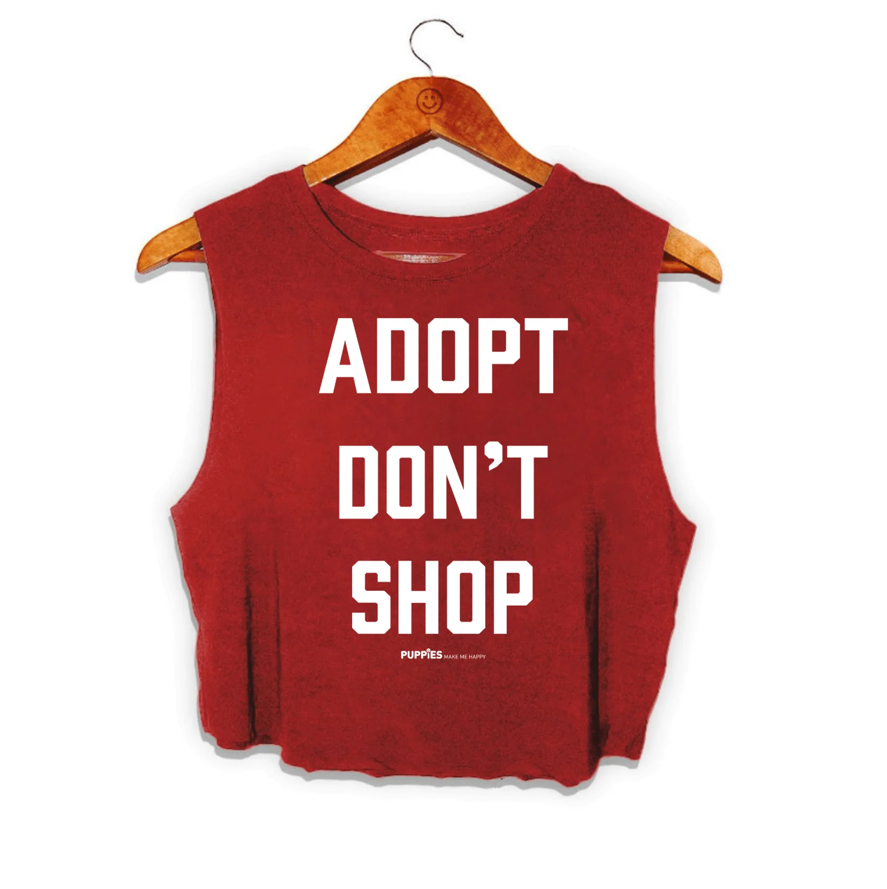 Adopt Don’t Shop Crop Top | Gift for Dog Lovers - Image 3