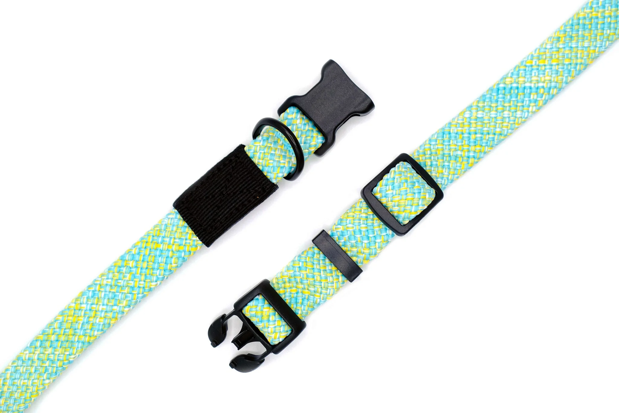 Adventure Style Flat Weave Mountain Wave Climbing Rope Dog Collar - Image 3