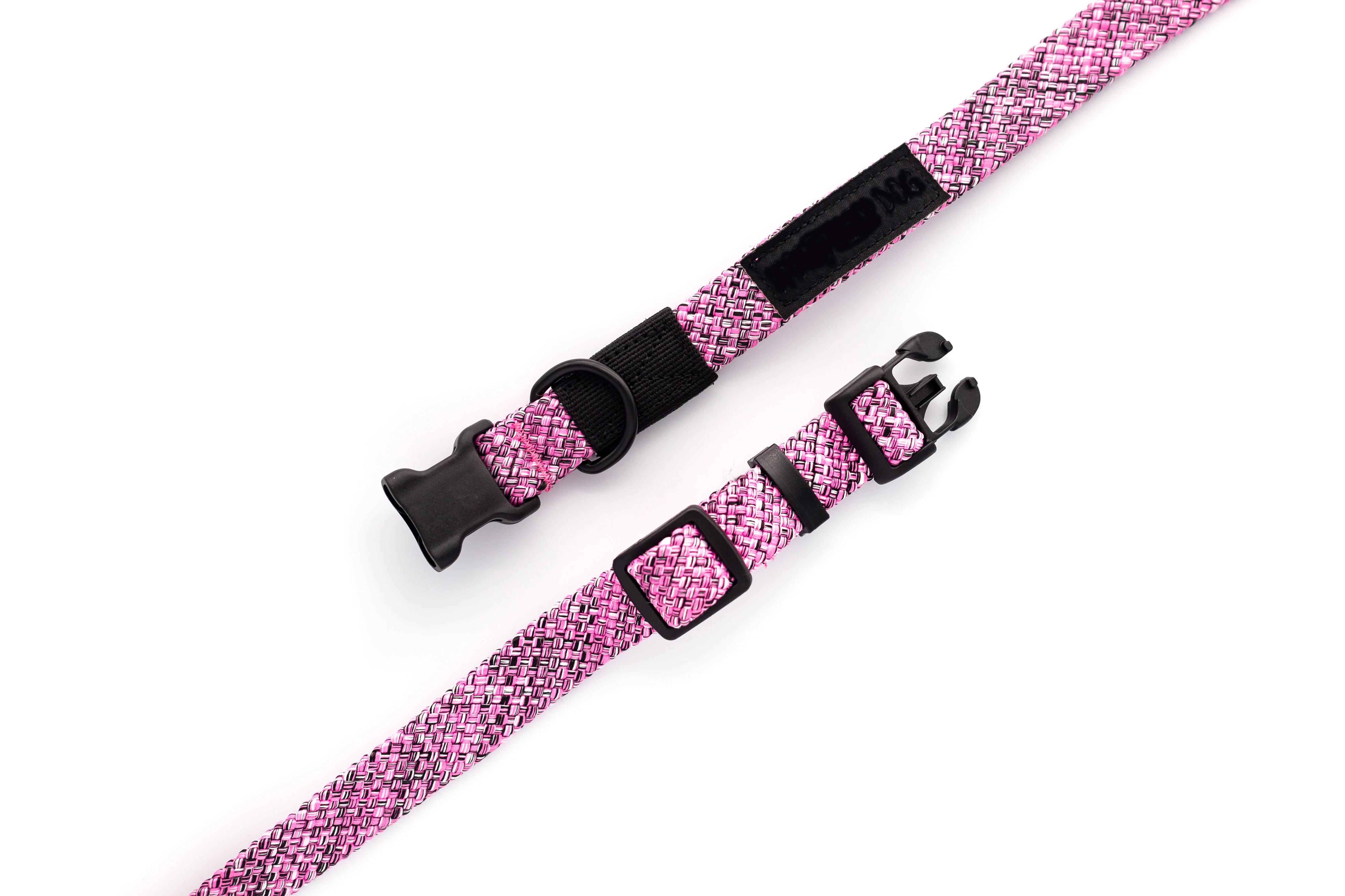 Adventure Style Mountain Blush Climbing Rope Dog Collar - Image 3