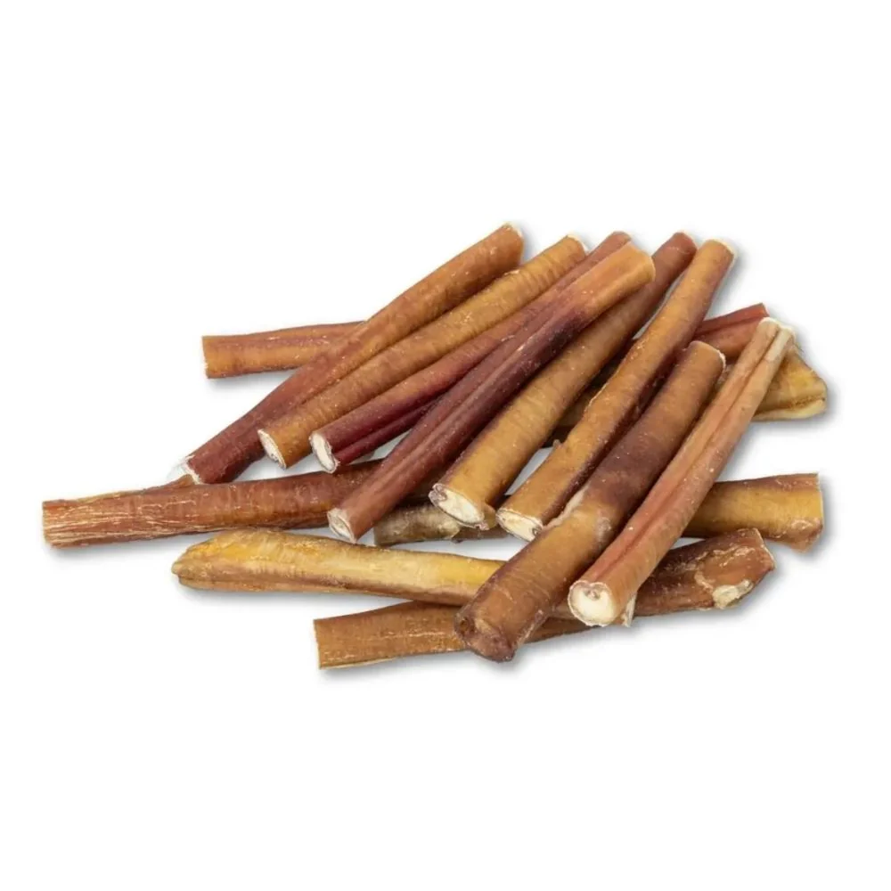 All-Natural Beef Bully Stick Dog Treats, High Protein & Long-Lasting Chews – 6-Inch Thick (3-Pack) - Image 3