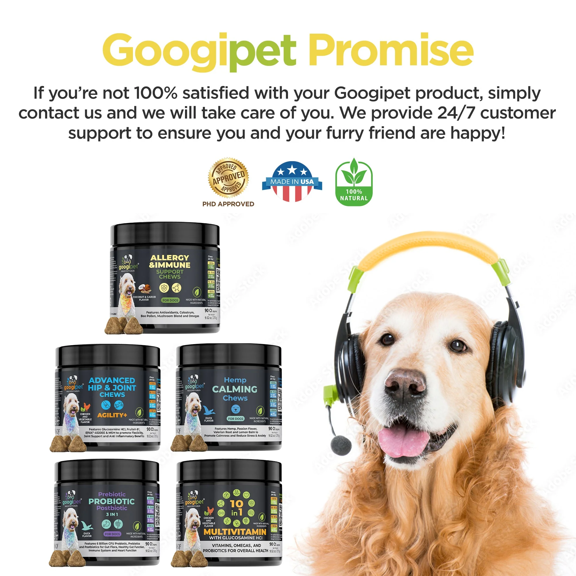 Allergy & Immune Support Chews for Dogs (Peanut Butter Flavor) - Image 7