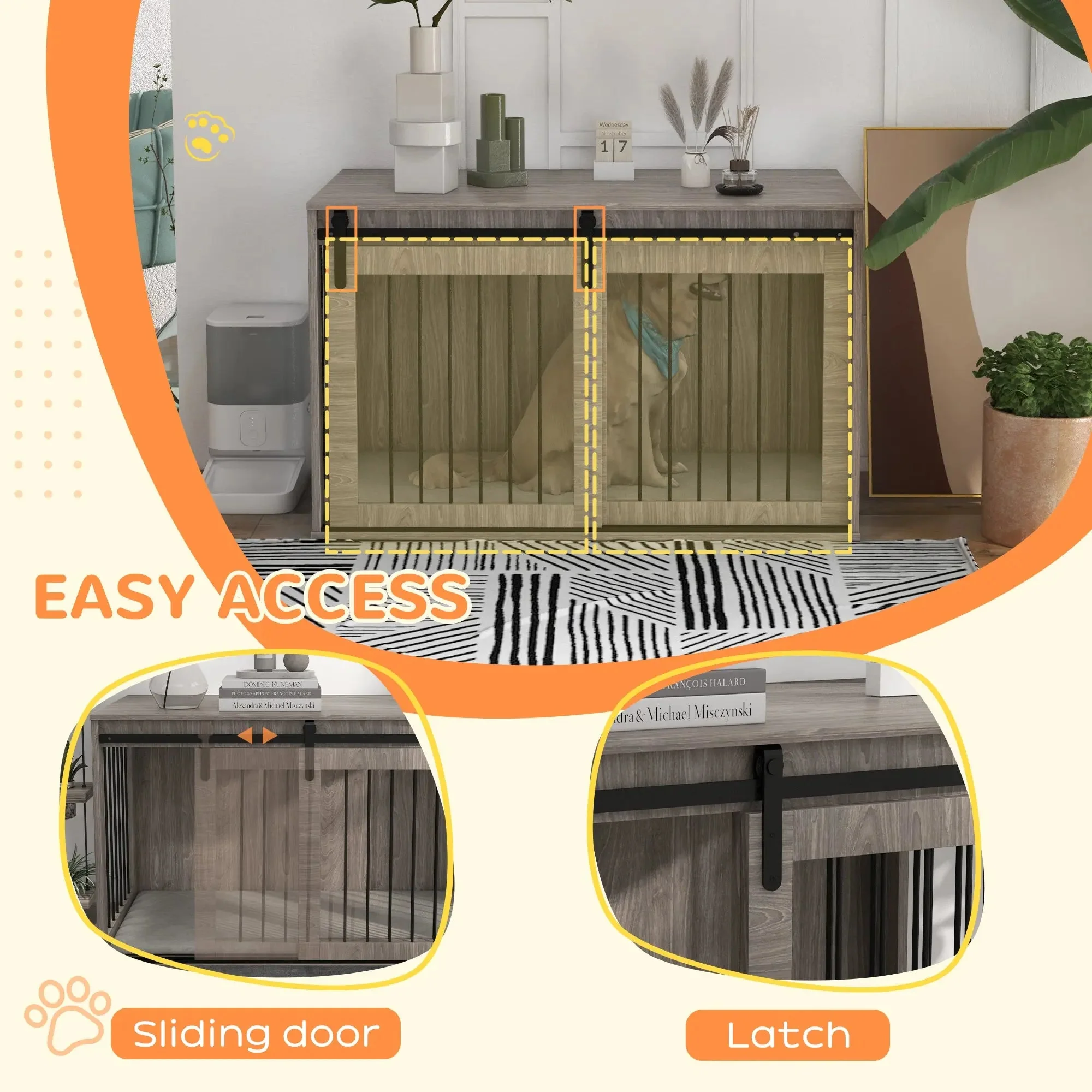 Anya Large Dog Kennel Crate Furniture - Image 4