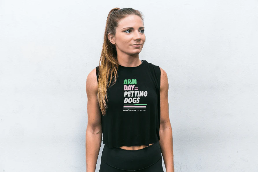Arm Day = Petting Dogs Tank Top | Gift for Dog Lovers & Dog Moms - Image 10