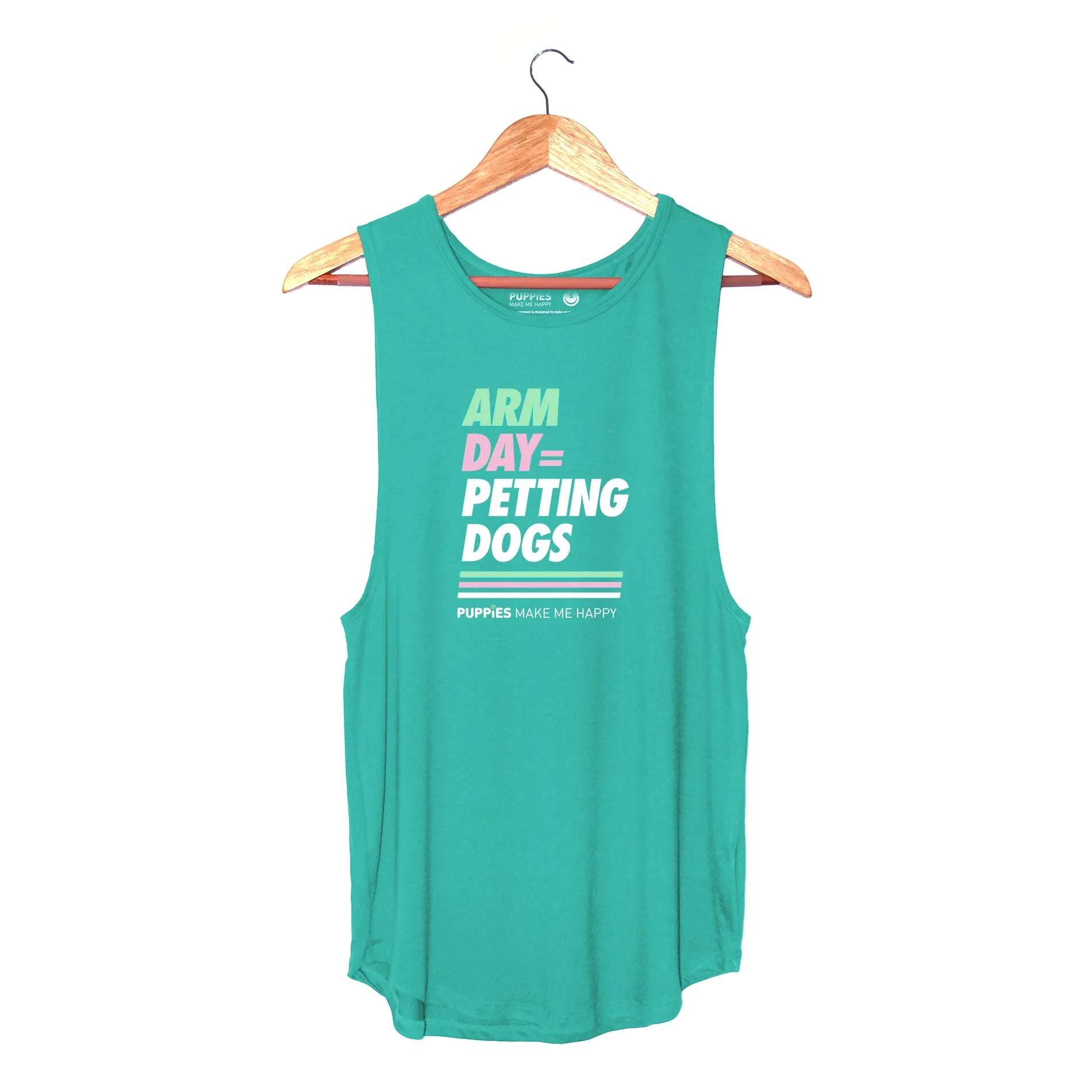 Arm Day = Petting Dogs Tank Top | Gift for Dog Lovers & Dog Moms - Image 4