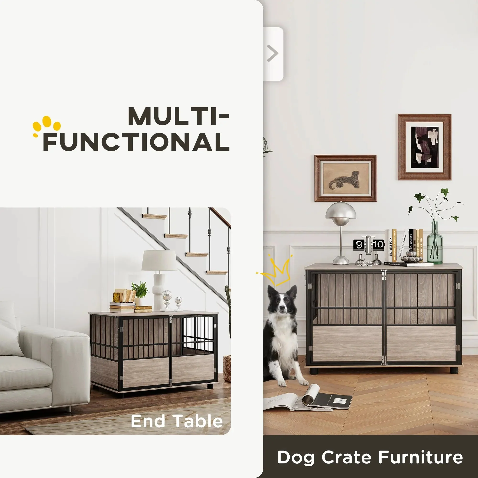 Ayers Large Dog Kennel Crate Furniture - Image 4