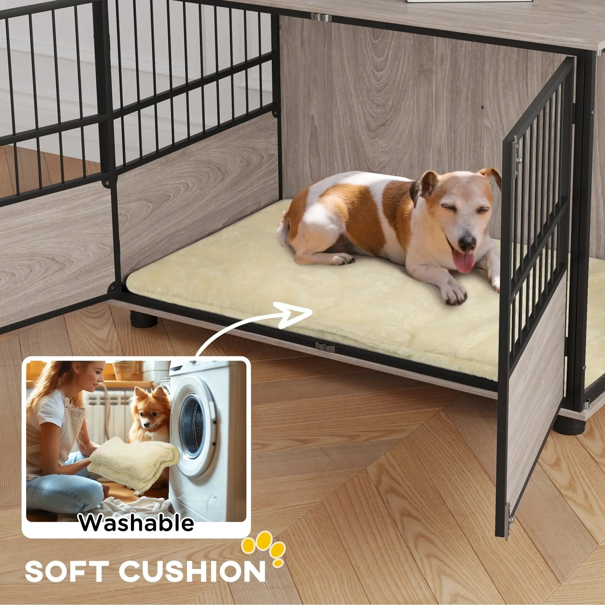 Ayers Large Dog Kennel Crate Furniture - Image 8