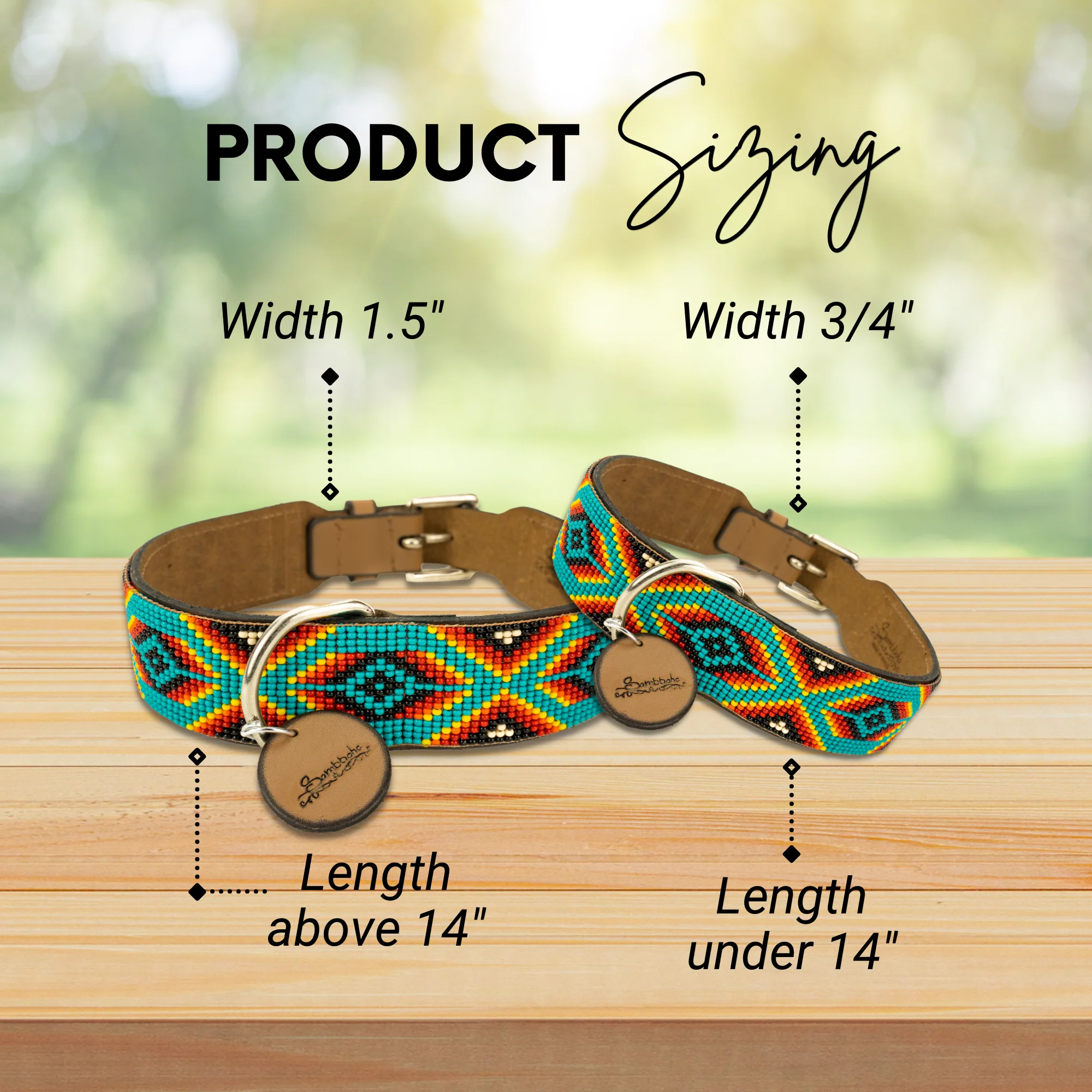 Bahamas Sambboho dog collar (with center D-ring) - Image 6