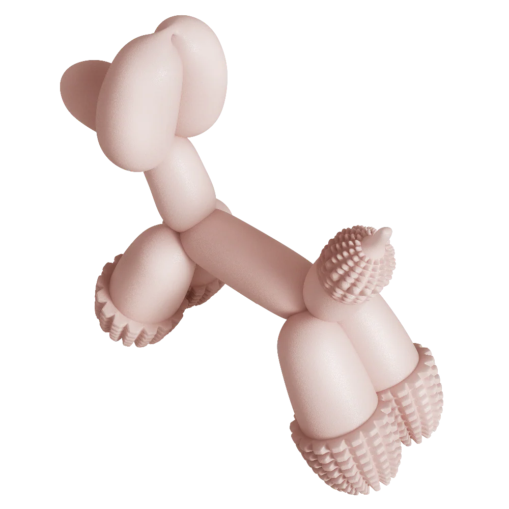 Balloon Dog Toy Pink - Image 2