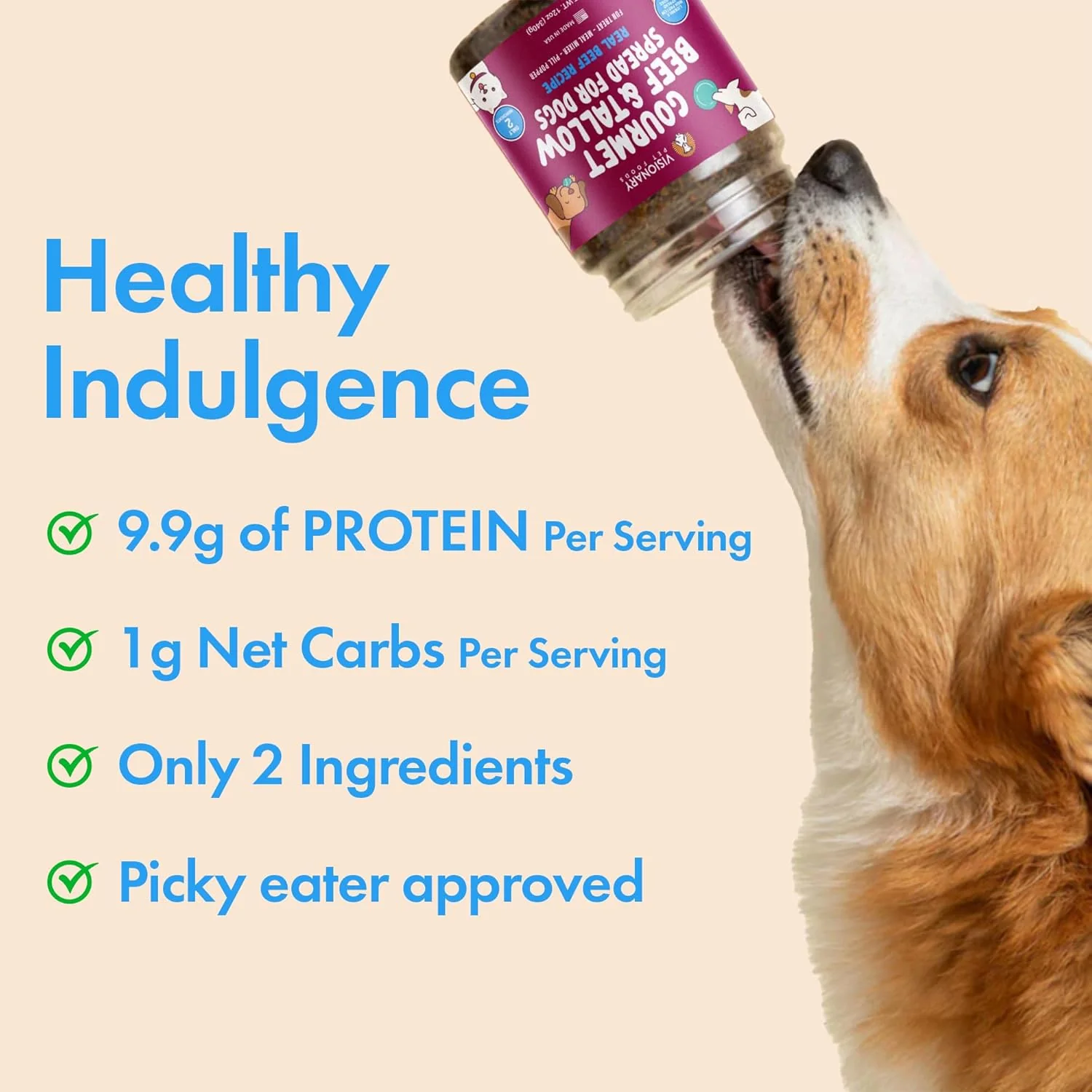Beef & Beef Tallow Dog Meat Spread – High-Protein, Low-Carb Keto Treat | 12oz Jar - Image 7