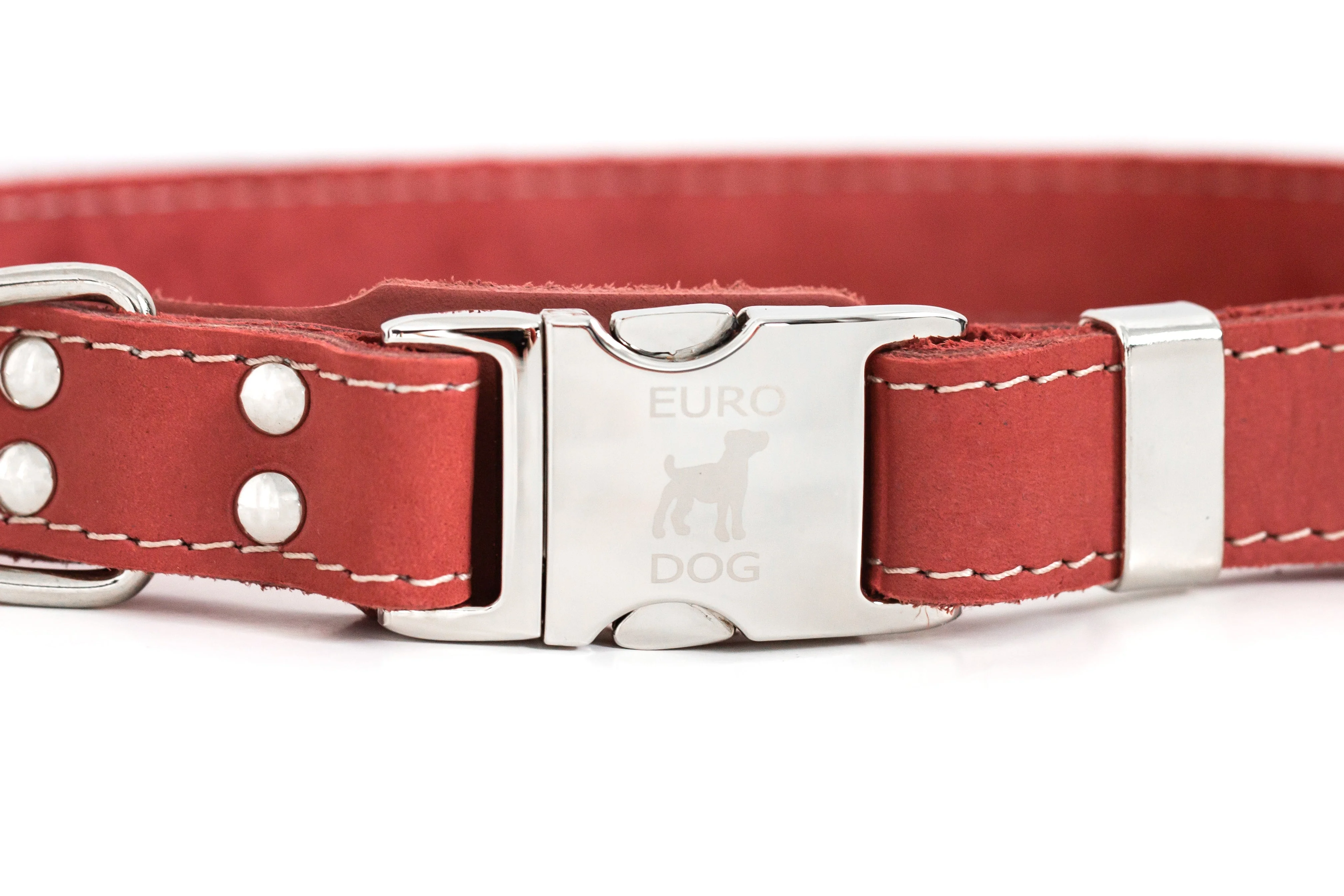 Pro Line Quick-Release Coral Reef Leather Dog Collar with Metal Buckle - Image 3
